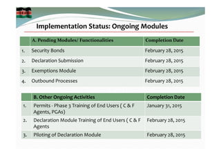 Implementation of the Single Window System in Kenya 2015 | PDF