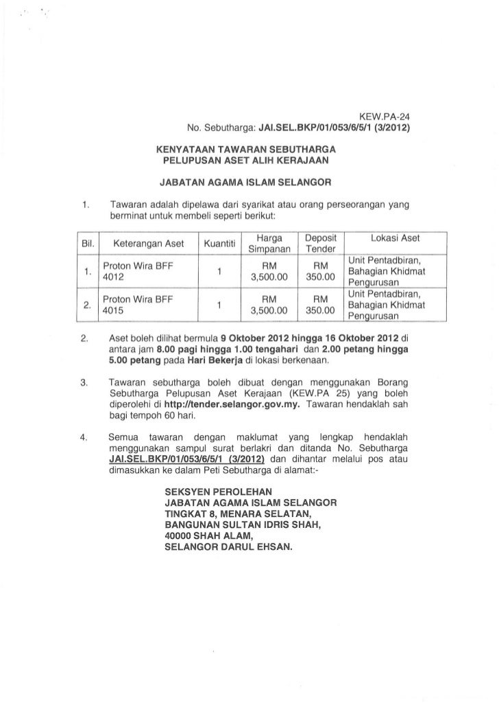 Contoh Surat Untuk Bagi Diskaun Harga Tender