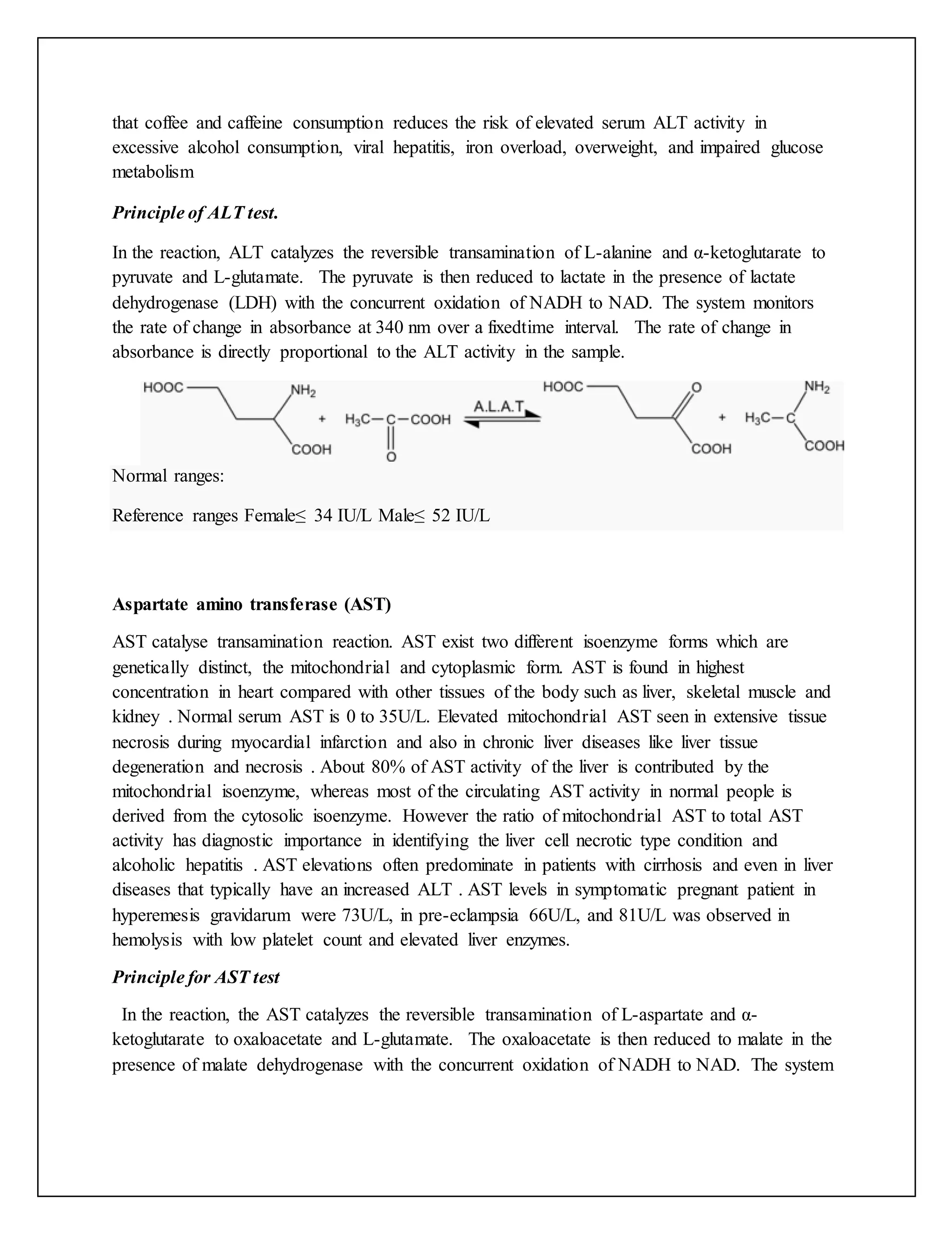 Kenyatta university. liver funtion test | DOCX