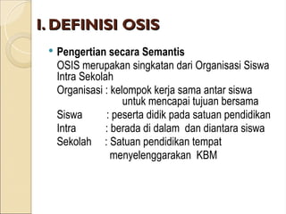 materi diklat keorganisasian intra sekolah | PPT