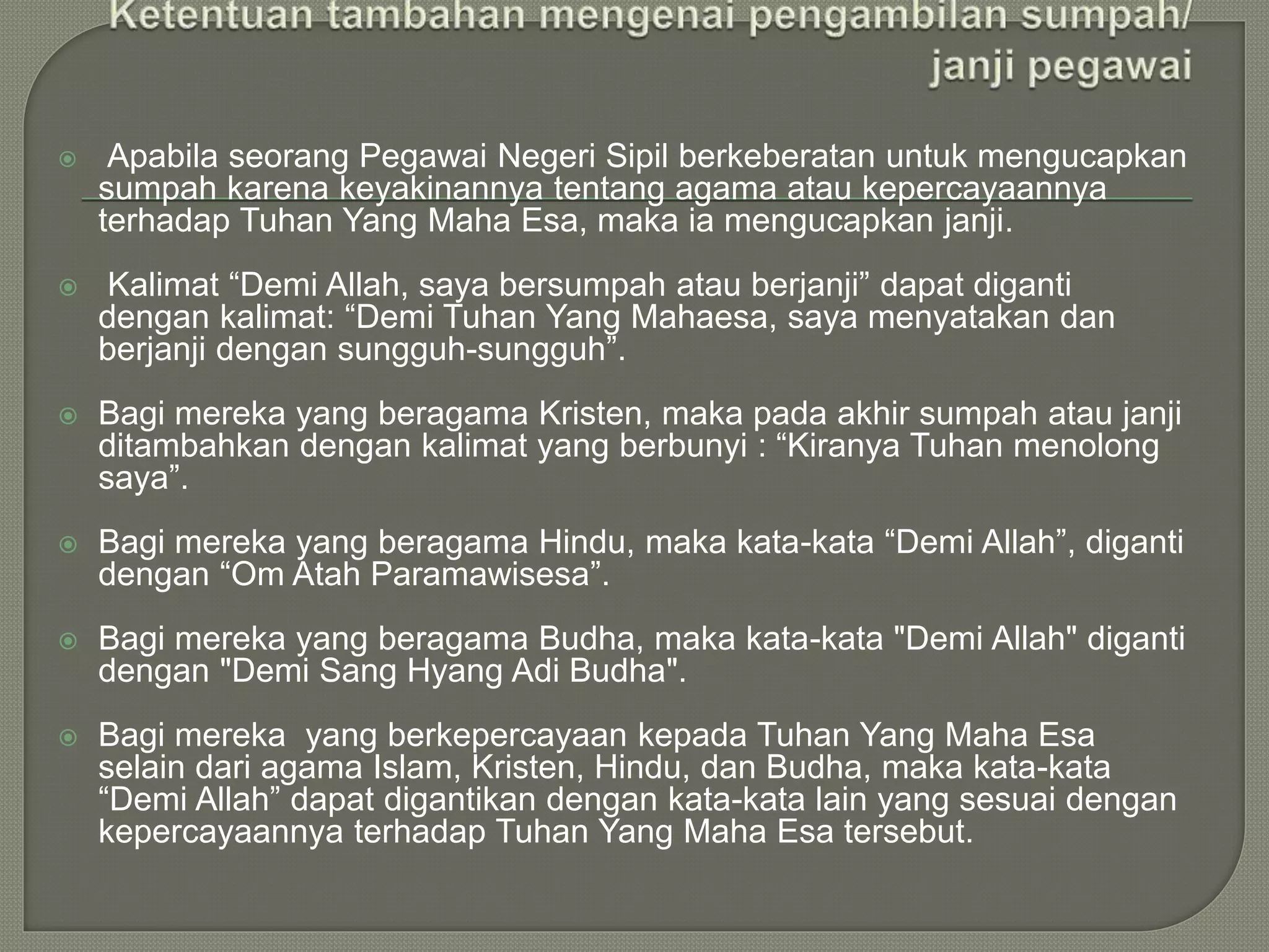 Kepegawaian : Kewajiban PNS, Tingkat dan Jenis Hukuman Disiplin | PPTX