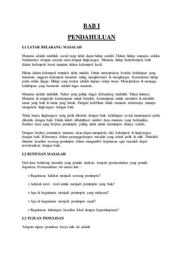 Artikel tentang Kepemimpinan