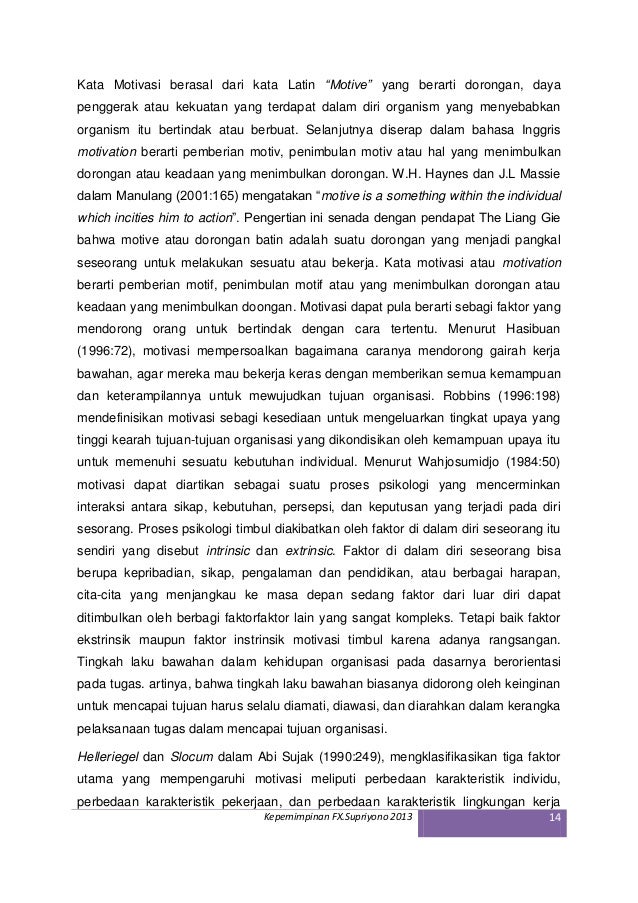 Kepemimpinan komunikasi dan motivasi  dalam organisasi 
