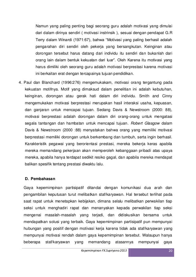 Hot Soal Tentang Motivasi Dalam Organisasi