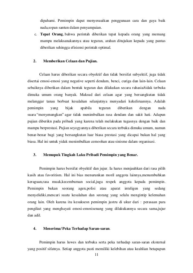 Kepemimpinan Dalam Manajemen