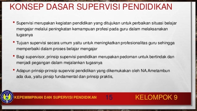 Kepemimpinan Dan Supervisi Pendidikan