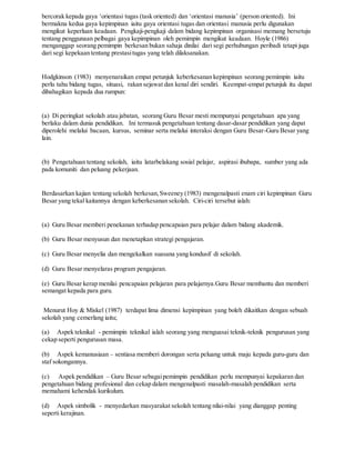 Guru Besar Perlu Memastiaan Guru Menjalankan Tugas Mengikut Surat Pekeliling