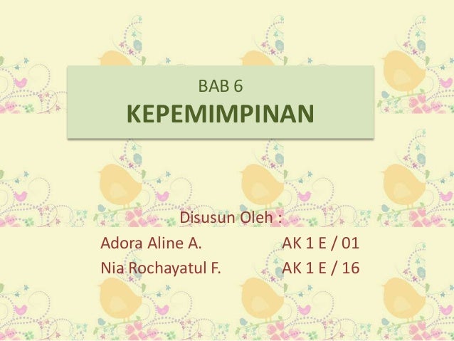 Kepemimpinan Dalam Kewirausahaan