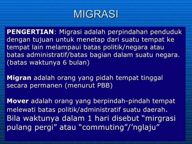 Kependudukan Kependudukan