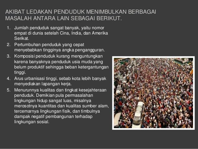 Kependudukan dan lingkungan hidup