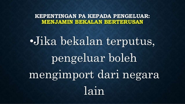 Kepentingan perniagaan antarabangsa kepada pengguna 