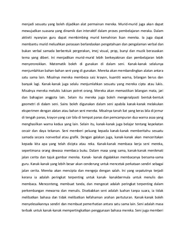 Kepentingan Seni Lukis Kepada Kanak