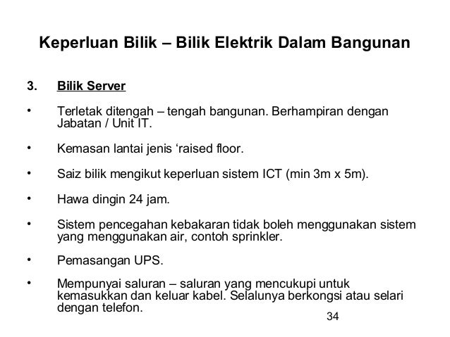 Keperluan elektrik dalam bangunan