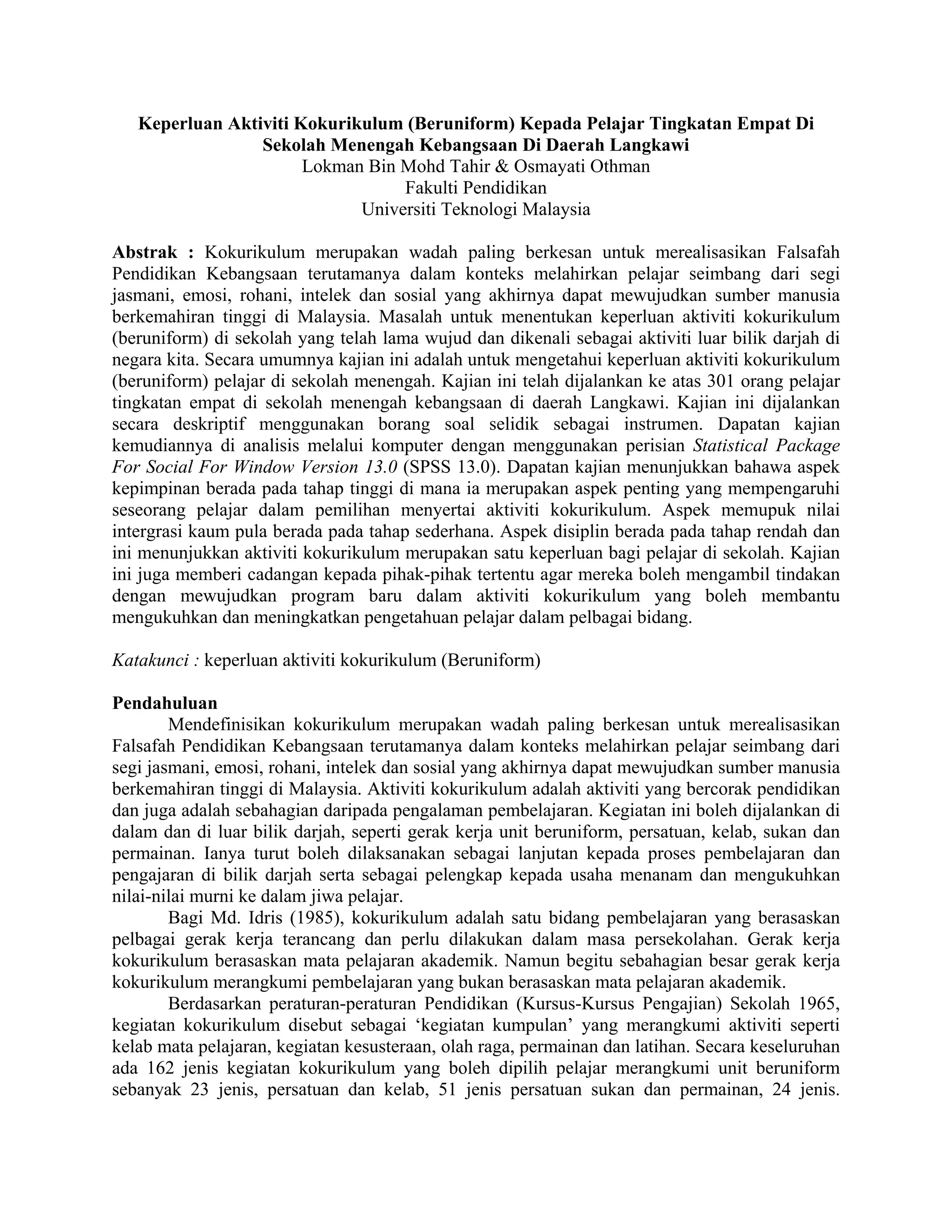 Keperluan Aktiviti Kokurikulum PDF keperluan-aktiviti-kokurikulum-pdf