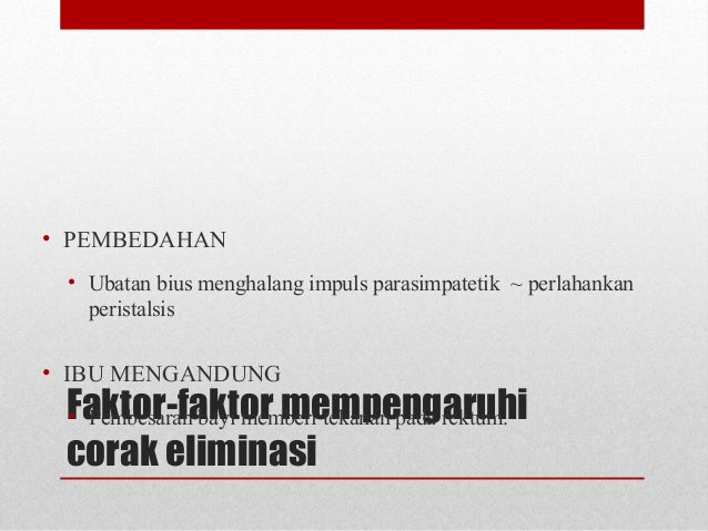 Keperluan eliminasi