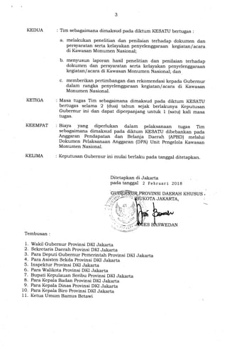 qW-03.1[FAR-,PROVINSI DAERAH KHUSUS
tg:COTA JAKARTA,
ES BASWEDAN
3
	
KEDUA	: Tim sebagaimana dimaksud pada diktum KESATU b...