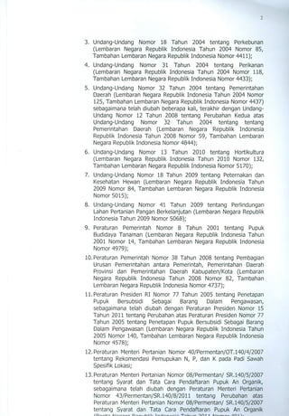 KEPGUB PUPUK BERSUBSIDI TAHUN 2014 PERUBAHAN