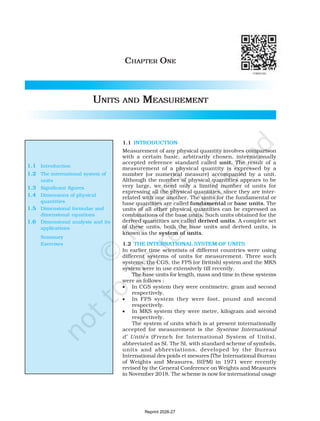 Comprehensive Overview of Units, Measurement, and SI System in Physics ...