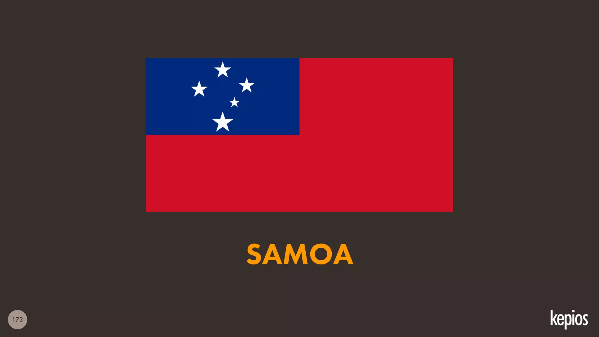 173
SAMOA
 