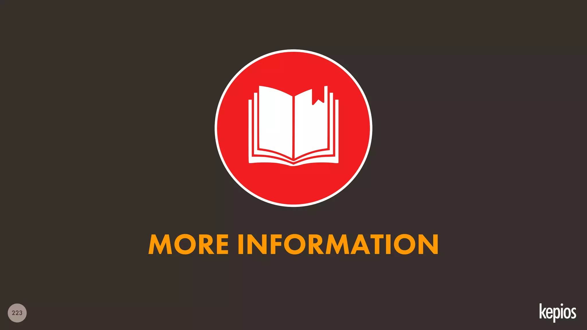 223
MORE INFORMATION
 