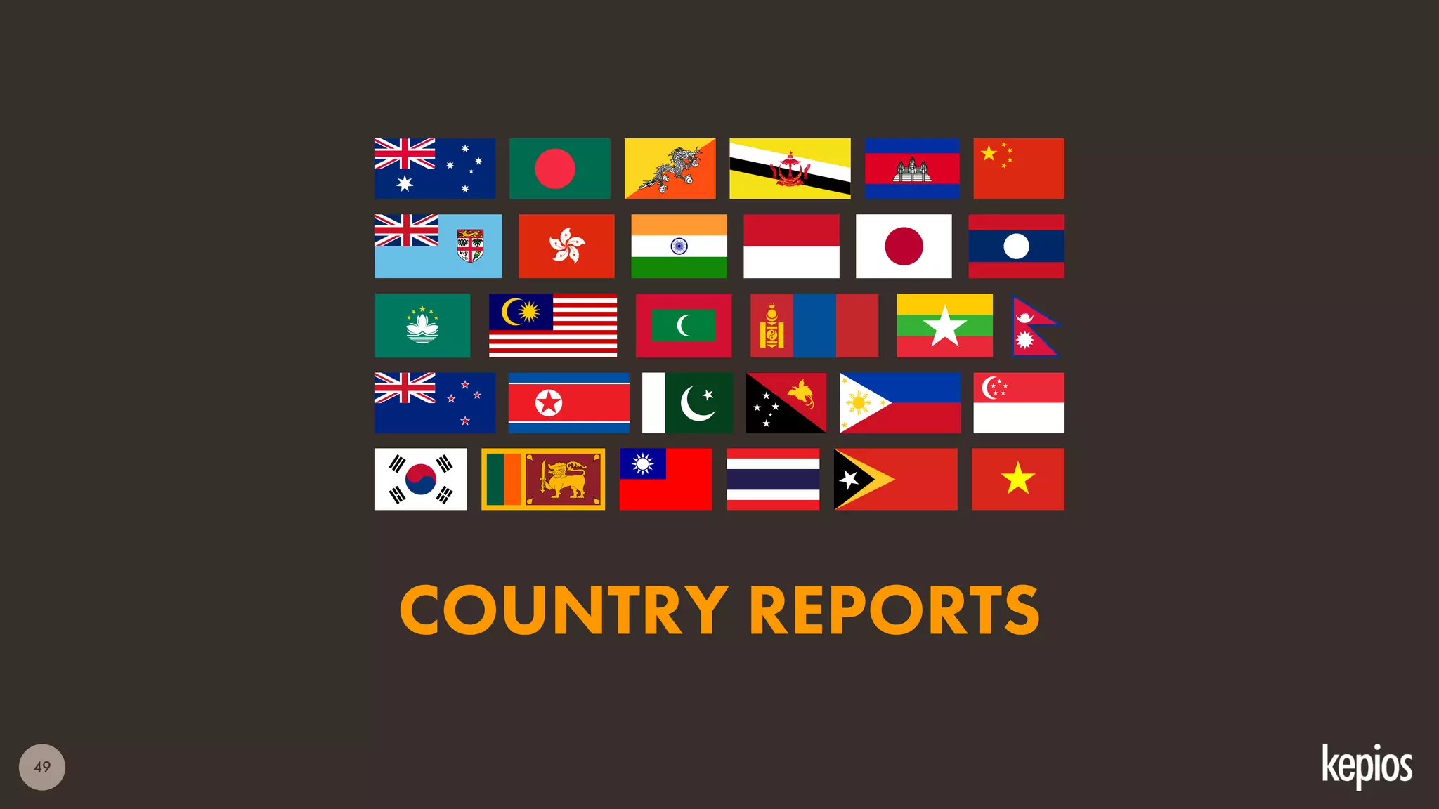 49
COUNTRY REPORTS
 