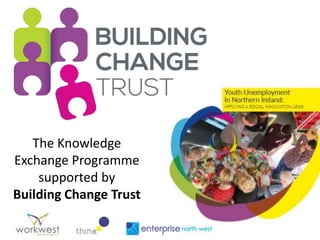 The Knowledge
Exchange Programme
supported by
Building Change Trust
 