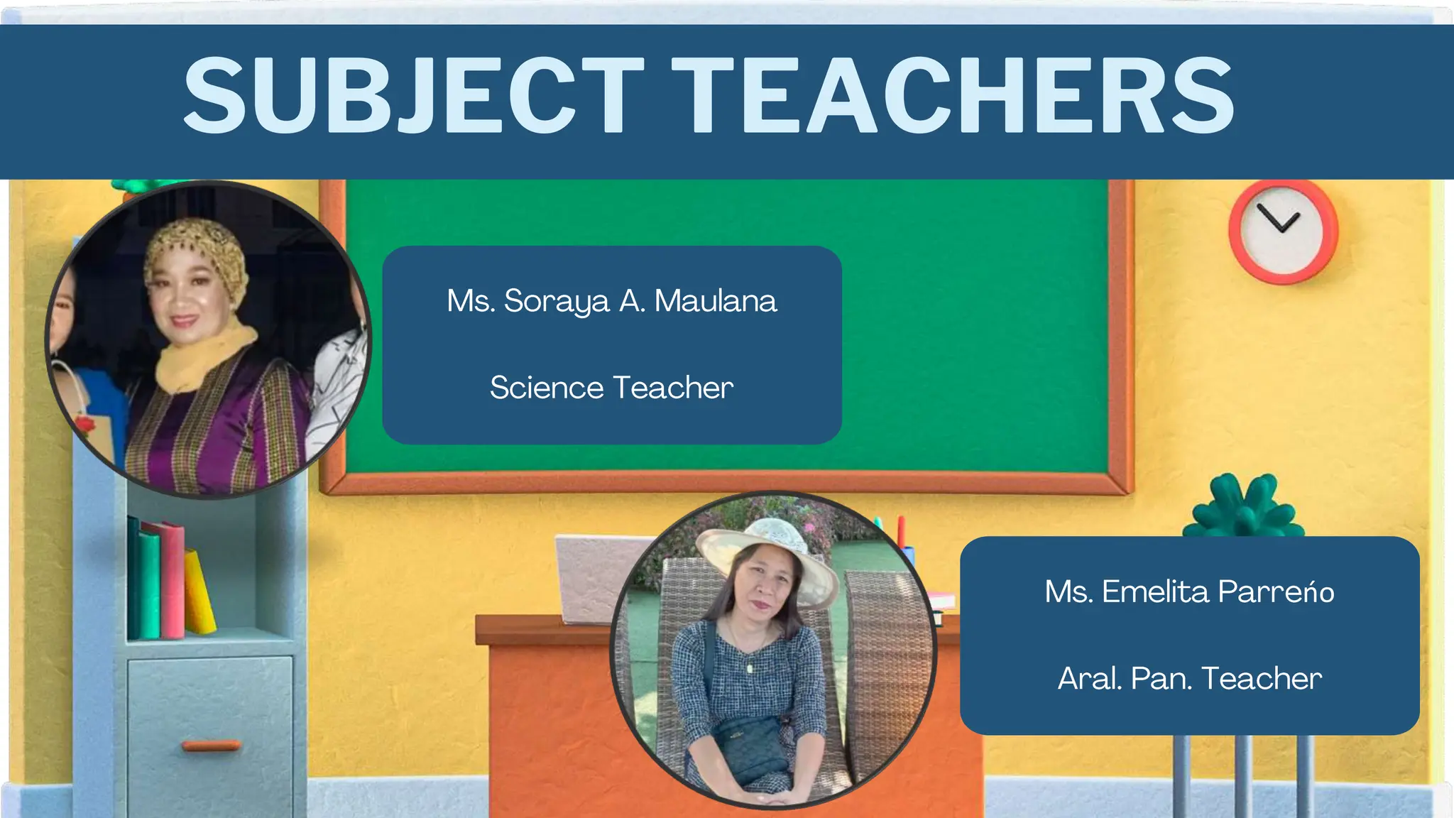 SUBJECT TEACHERS
ńo
 