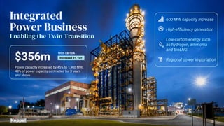 Integrated
Power Business
Enabling the Twin Transition
600 MW capacity increase
High-efficiency generation
Low-carbon energy such
as hydrogen, ammonia
and bioLNG
Regional power importation
$356m
Power capacity increased by 45% to 1,900 MW;
43% of power capacity contracted for 3 years
and above
1H26 EBITDA
Increased 9% YoY
23
 