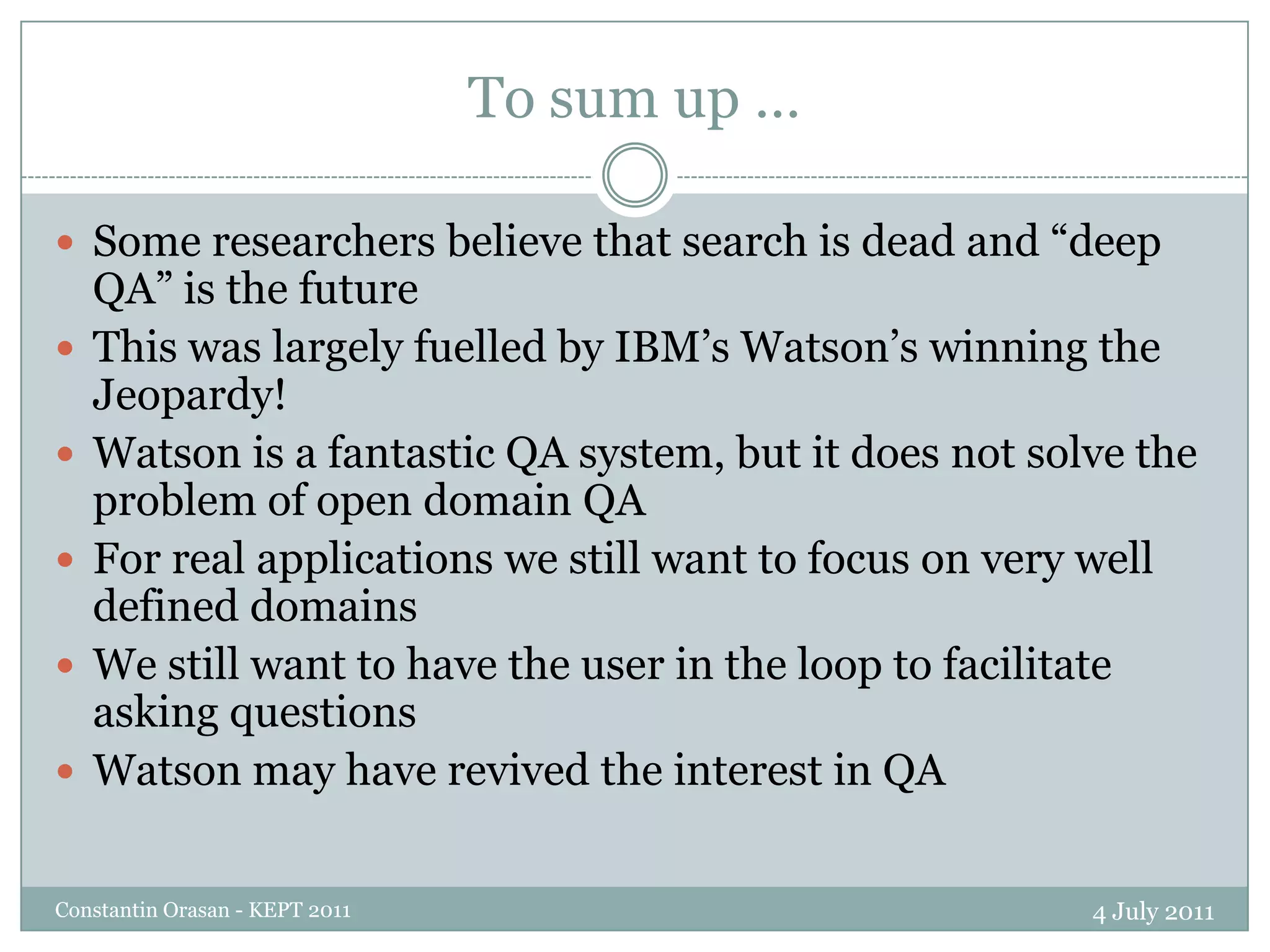30Part of the tourism ontology 