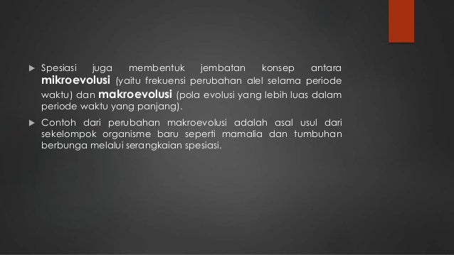 Mekanisme Spesiasi dan Kepunahan