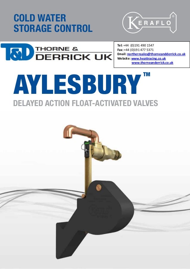 Keraflo Aylesbury Delayed Action Float Valves Brochure