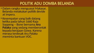 Adu Raja KERAJAAN GOWA TALLO 24 01 2022.pptx...... | PPTX