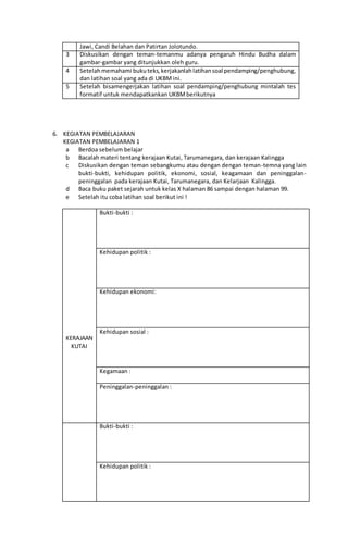 UKBM SEJARAH INDOENSIA KELAS X | PDF