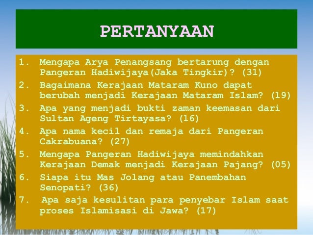 Kerajaan Islam Di Pulau Jawa