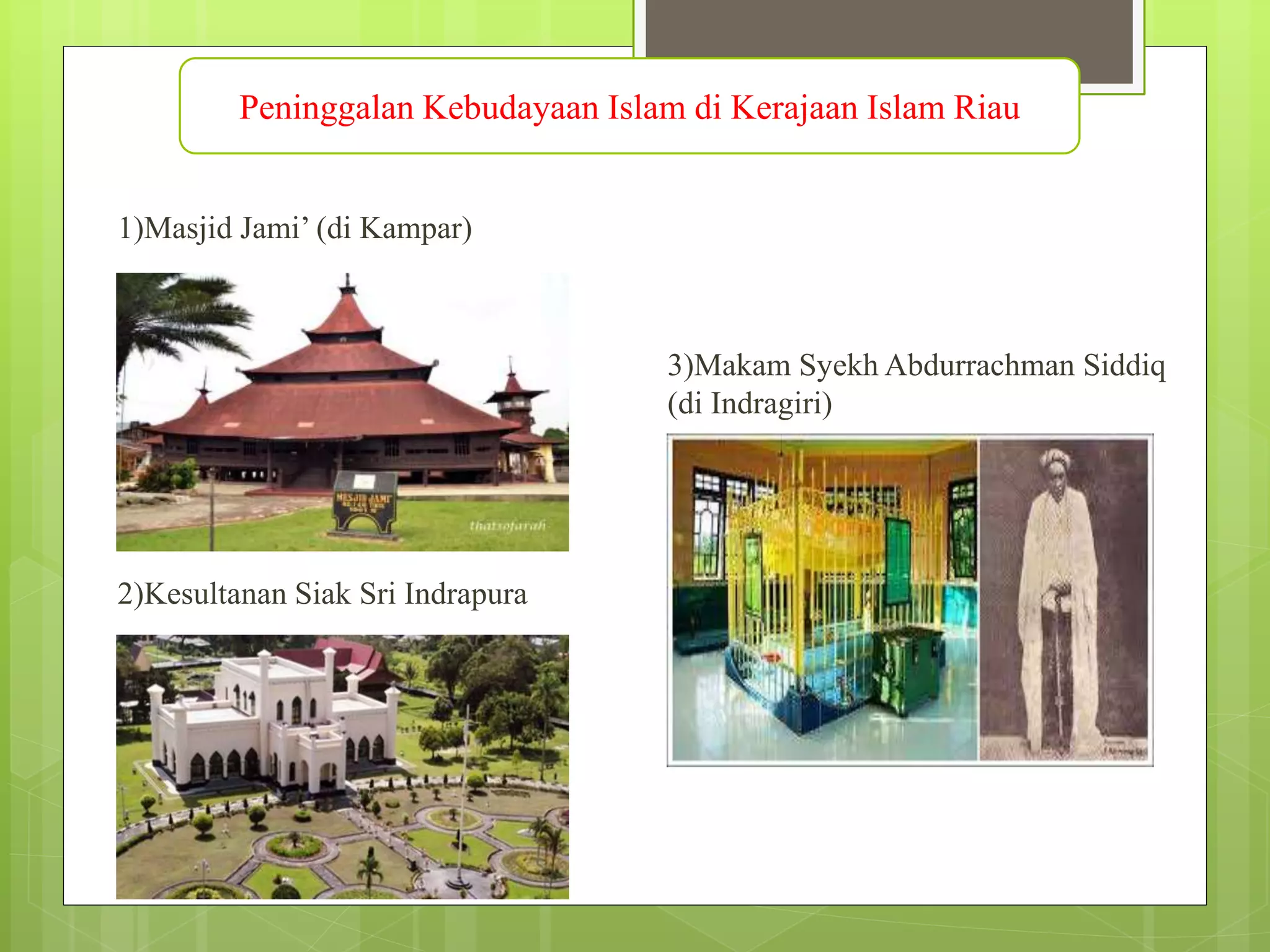 Kerajaan Islam di Riau | PPTX