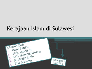 Kerajaan Islam di Sulawesi
 