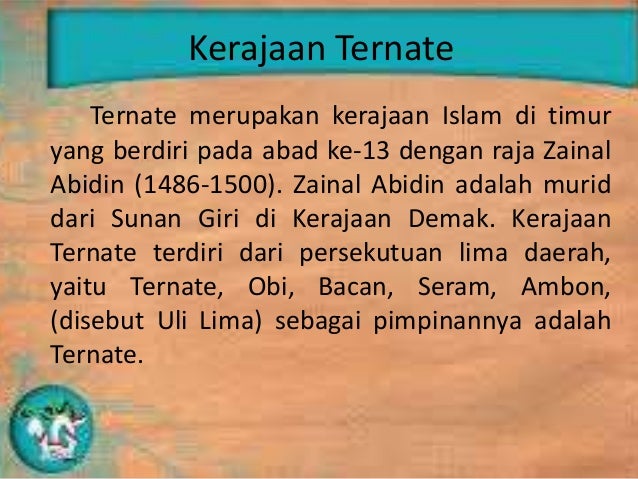 Kerajaan Islam Maluku Kerajaan Islam Maluku