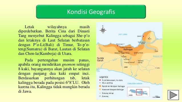 Peta Letak Kerajaan Holing Atau Kalingga Berada Saat Itu