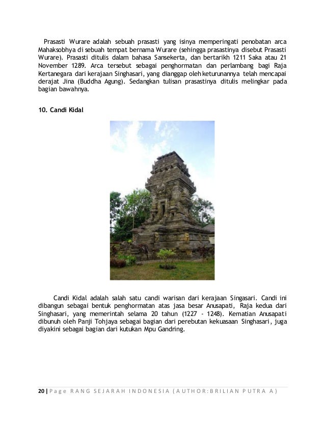 SEJARAH INDONESIA KELAS X (KERAJAAN KEDIRI & SINGHASARI)