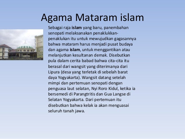 Kerajaan mataram islam indonesia