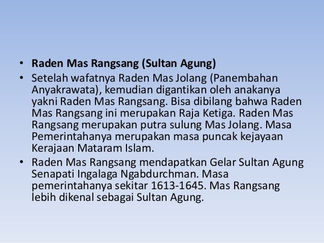 Kerajaan Mataram Islam Indonesia