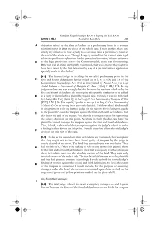 Kerajaan Negeri Selangor v Sagong Tasi & Ors [2005] 6 MLJ 289 | PDF