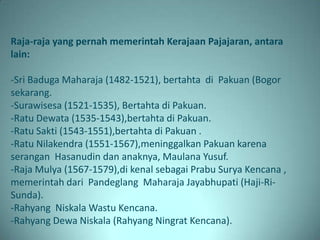 Sejarah Kerajaan pajajaran | PPT