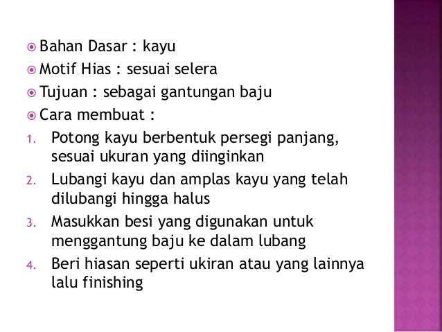 Kerajinan bahan keras XI IS 3-kel. 02 (SMA N 1 Jepara)