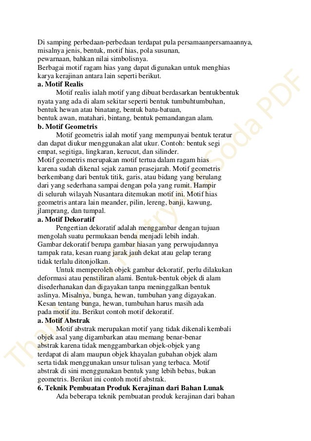  Kerajinan  bahan  lunak dan wirausaha pdf