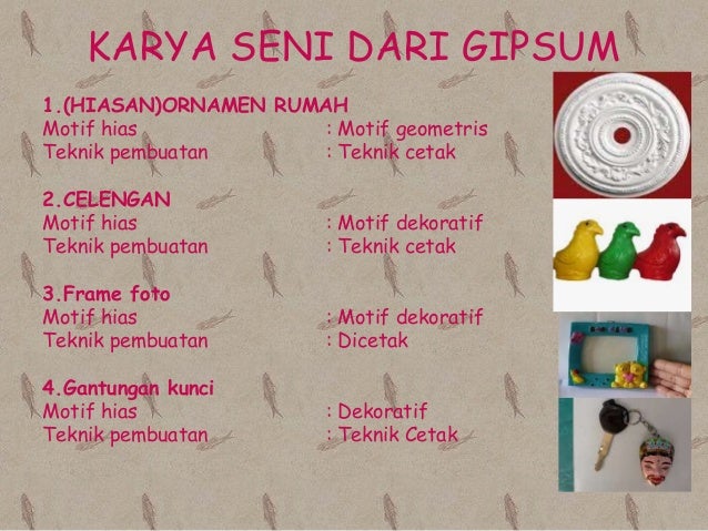 Kerajinan Gipsum Kelompok 4 Kerajinan Gipsum Kelompok 4