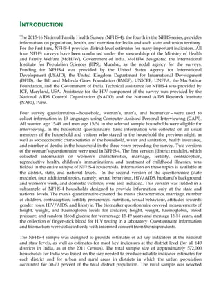 Nfhs Questionnaire.pdf National Family Health Survey (NFHS-4) 2015-16: Kerala | PDF