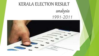 KERALA ELECTION RESULT
analysis
1991-2011
 