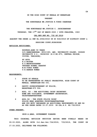 CR
IN THE HIGH COURT OF KERALA AT ERNAKULAM
PRESENT
THE HONOURABLE MR.JUSTICE K.VINOD CHANDRAN
&
THE HONOURABLE MR.JUSTICE...