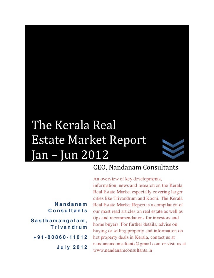 Kerala Real Estate Market Report January June 2012